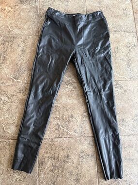 TopshopFaux Leather Side Zip Leggings